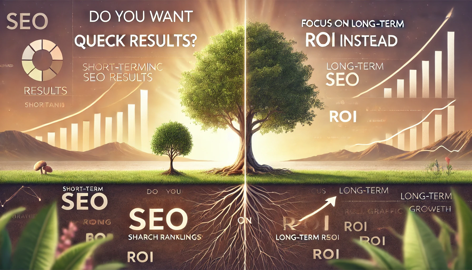 すぐに SEO で成果を上げたいですか? 長期的な視点で ROI を高めましょう