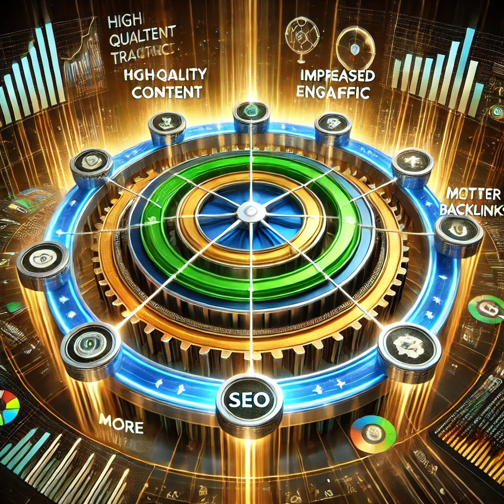 SEO フライホイールを回す・好循環モデル持続的成長のサイクル