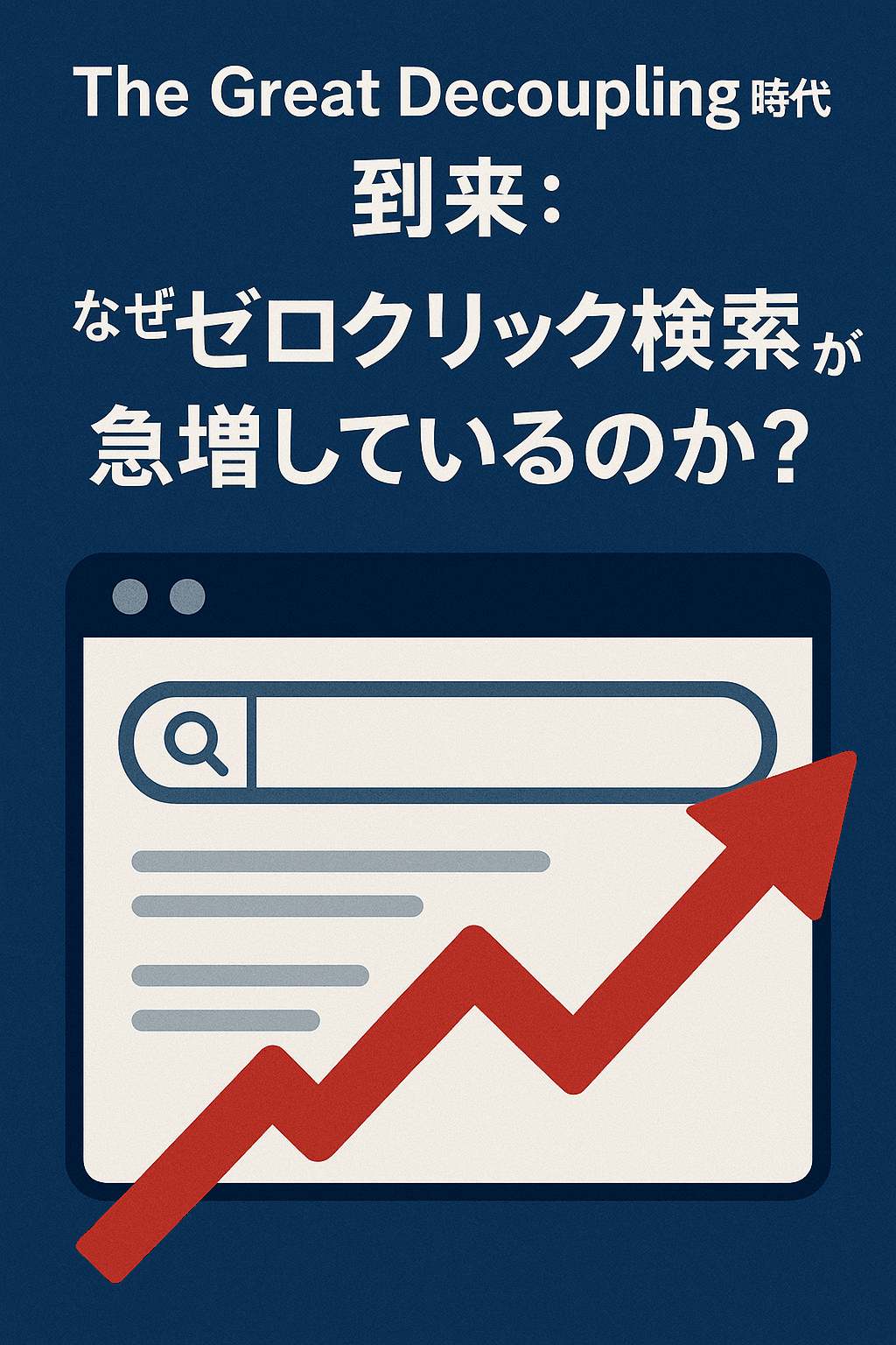 The Great Decoupling時代到来：なぜ“ゼロクリック検索”が急増しているのか？