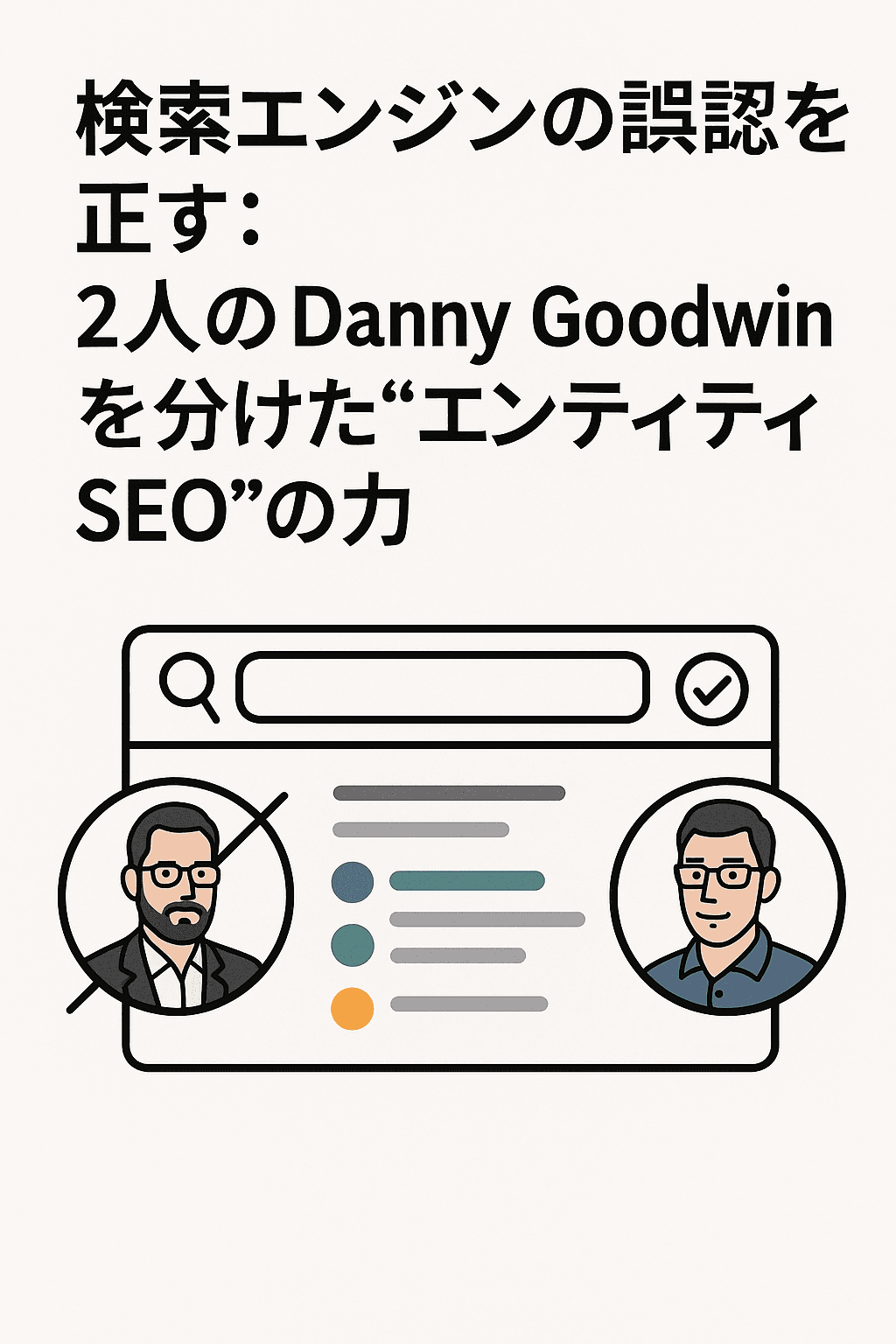 検索エンジンの誤認を正す：2人のDanny Goodwinを分けた“エンティティSEO”の力
