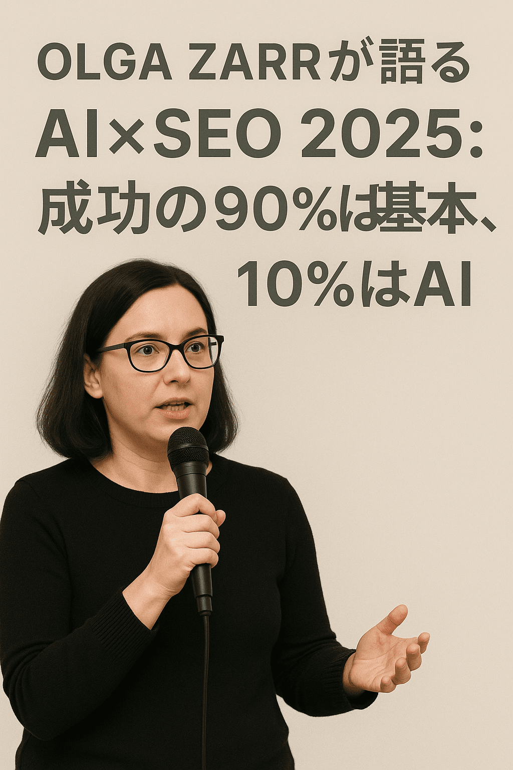 Olga Zarrが語るAI×SEO 2025：成功の90％は基本、10％はAI コンテンツ開始