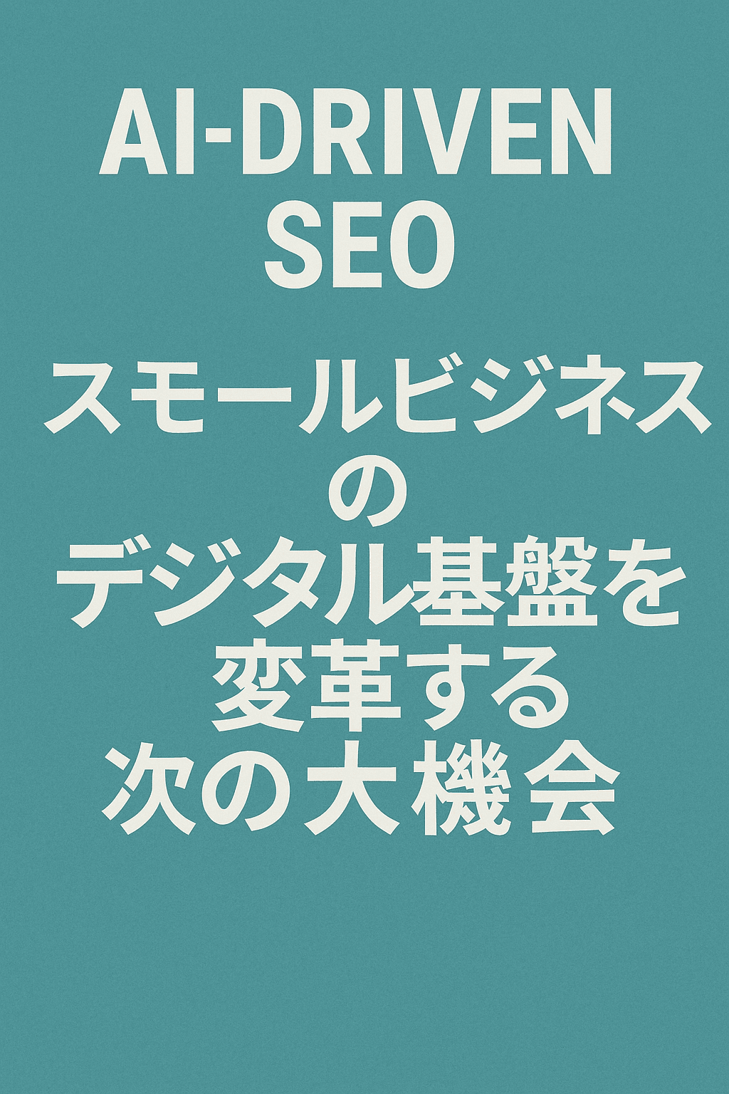 AI-Driven SEO：スモールビジネスのデジタル基盤を変革する次の大機会 コンテンツ開始