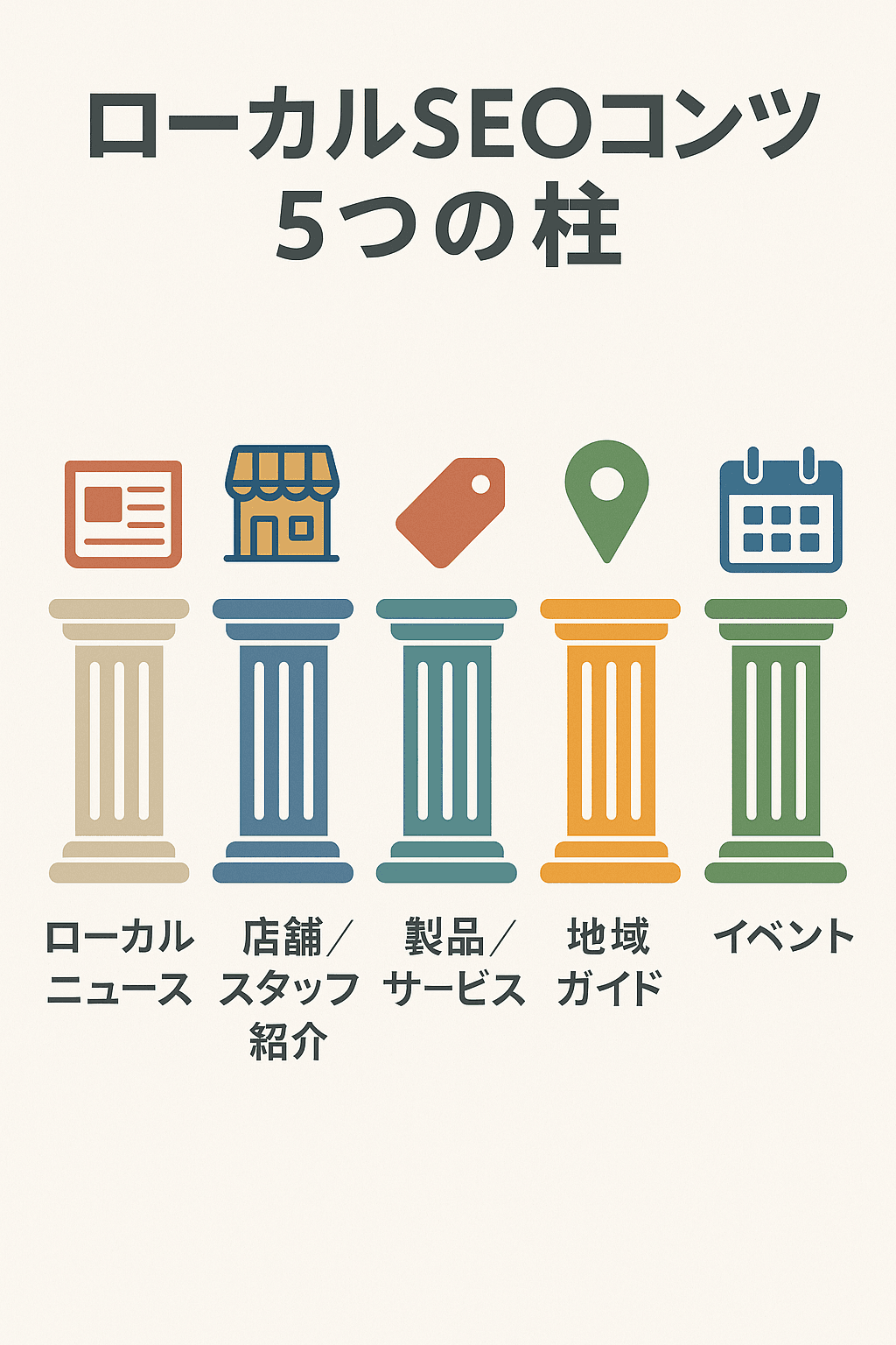 ローカルSEOコンテンツ5つの柱