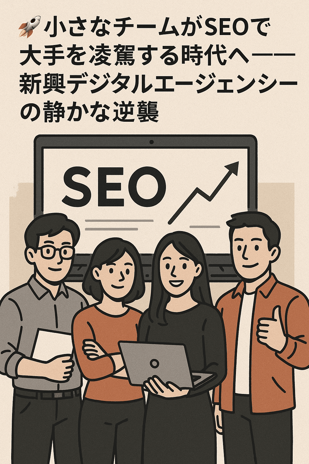🚀小さなチームがSEOで大手を凌駕する時代へ──新興デジタルエージェンシーの静かな逆襲