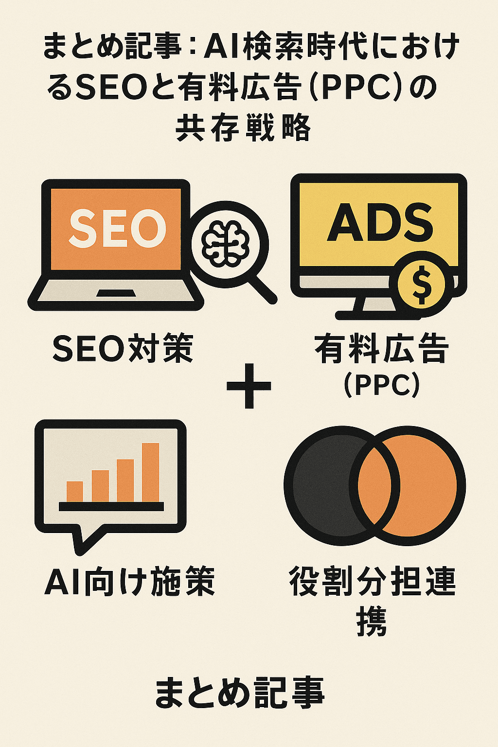 まとめ記事：AI検索時代におけるSEOと有料広告（PPC）の共存戦略