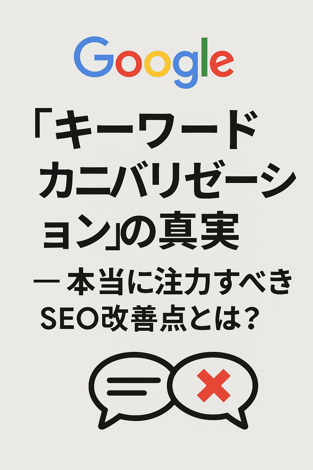 Googleが語る「キーワードカニバリゼーション」の真実 – 本当に注力すべきSEO改善点とは？