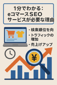 1分でわかる：eコマースSEOサービスが必要な理由