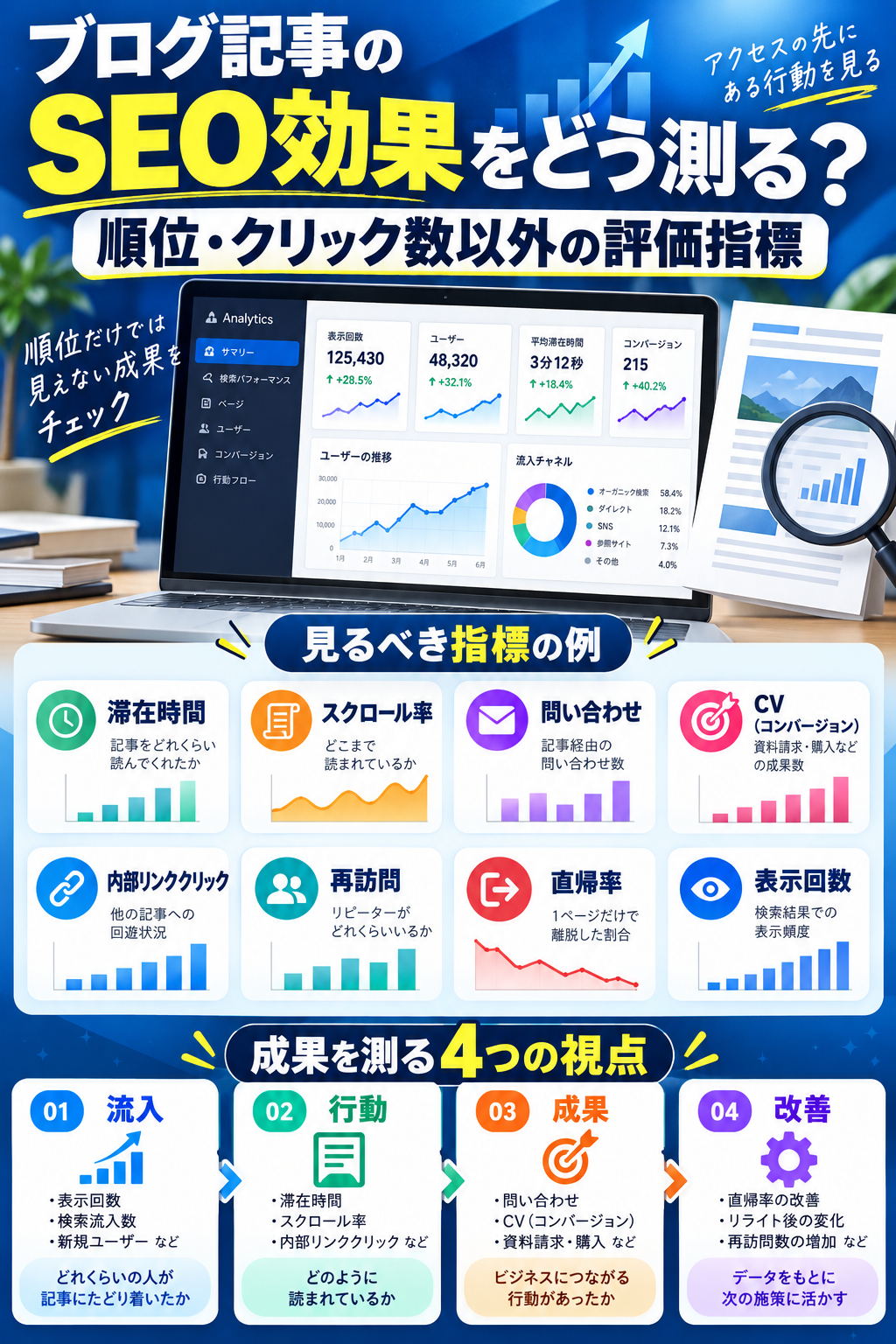 ブログ記事のSEO効果をどう測る？順位・クリック数以外の評価指標